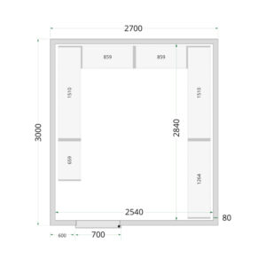 TEFCOLD Cold Room 270x300x220 Cold Room Panels