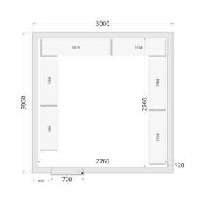 TEFCOLD Cold Room 300x300x220 Cold Room Panels