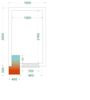 TEFCOLD CRNF1524 Freezer Room