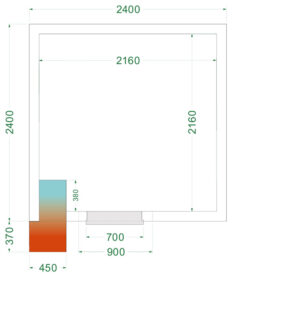 TEFCOLD CRNF2424 Freezer Room