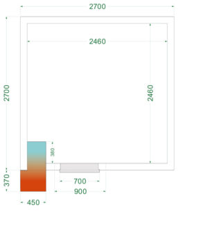 TEFCOLD CRNF2727 Freezer Room