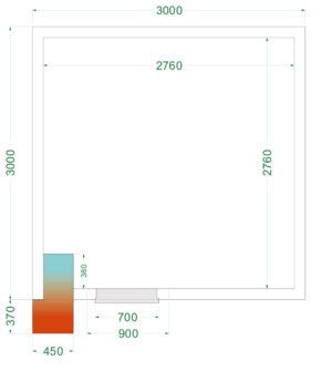 TEFCOLD CRNF3030 Freezer Room