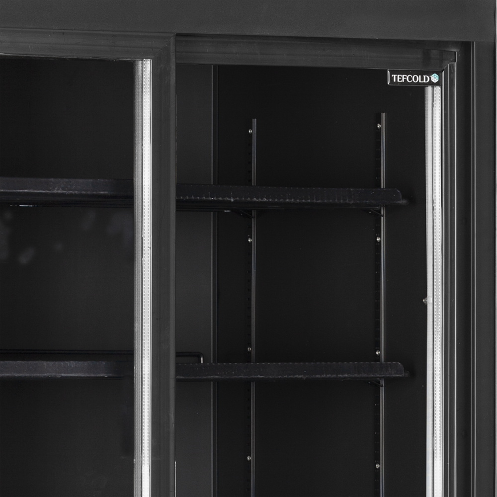 TEFCOLD FSC1000S BLACK Glass Door Merchandiser - Image 4