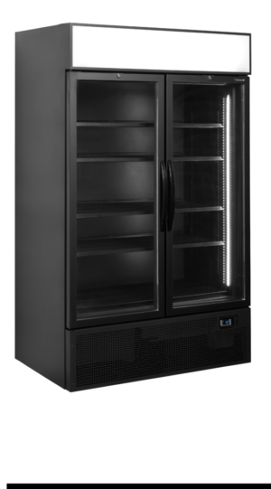 TEFCOLD FSC1200H BLACK Glass Door Merchandiser