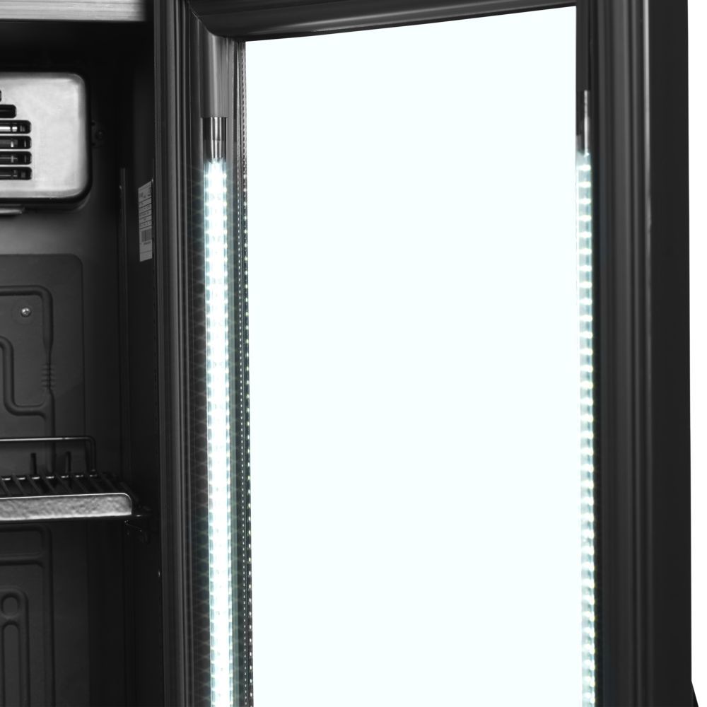 TEFCOLD FSC175H BLACK Slimline Glass Door Merchandiser - Image 3