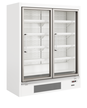 TEFCOLD Galaxy+ GPF2D White Glass Door Freezer