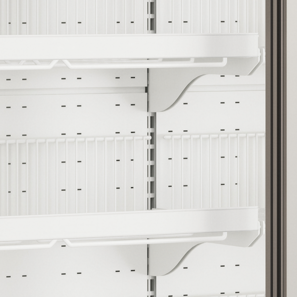 TEFCOLD Galaxy+ GPF2D White Glass Door Freezer - Image 3