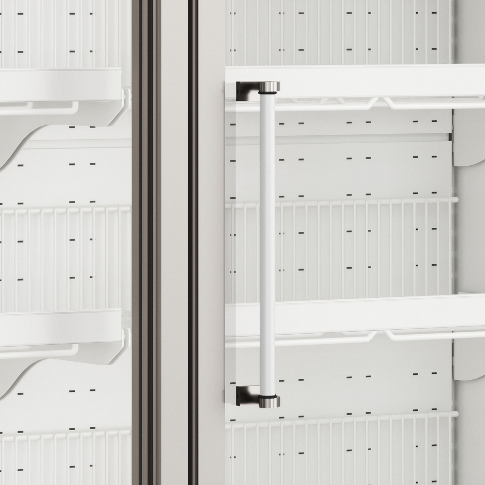 TEFCOLD Galaxy+ GPF2D White Glass Door Freezer - Image 4