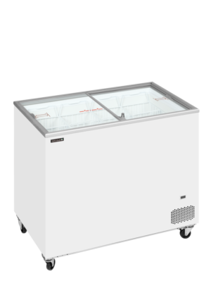 TEFCOLD IC301SC Sliding Flat Glass Lid Chest Freezer