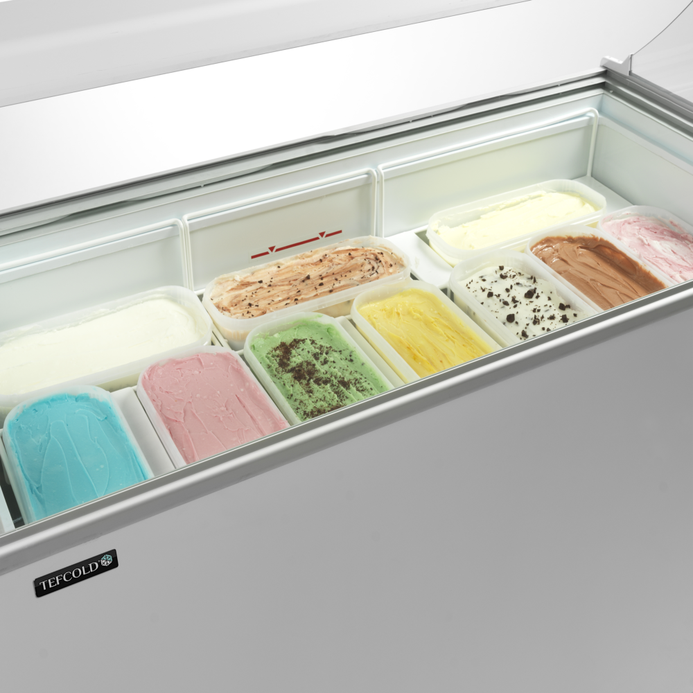 TEFCOLD IC501SC + CANOPY Scoop Ice Cream Display w/Baskets - Image 3