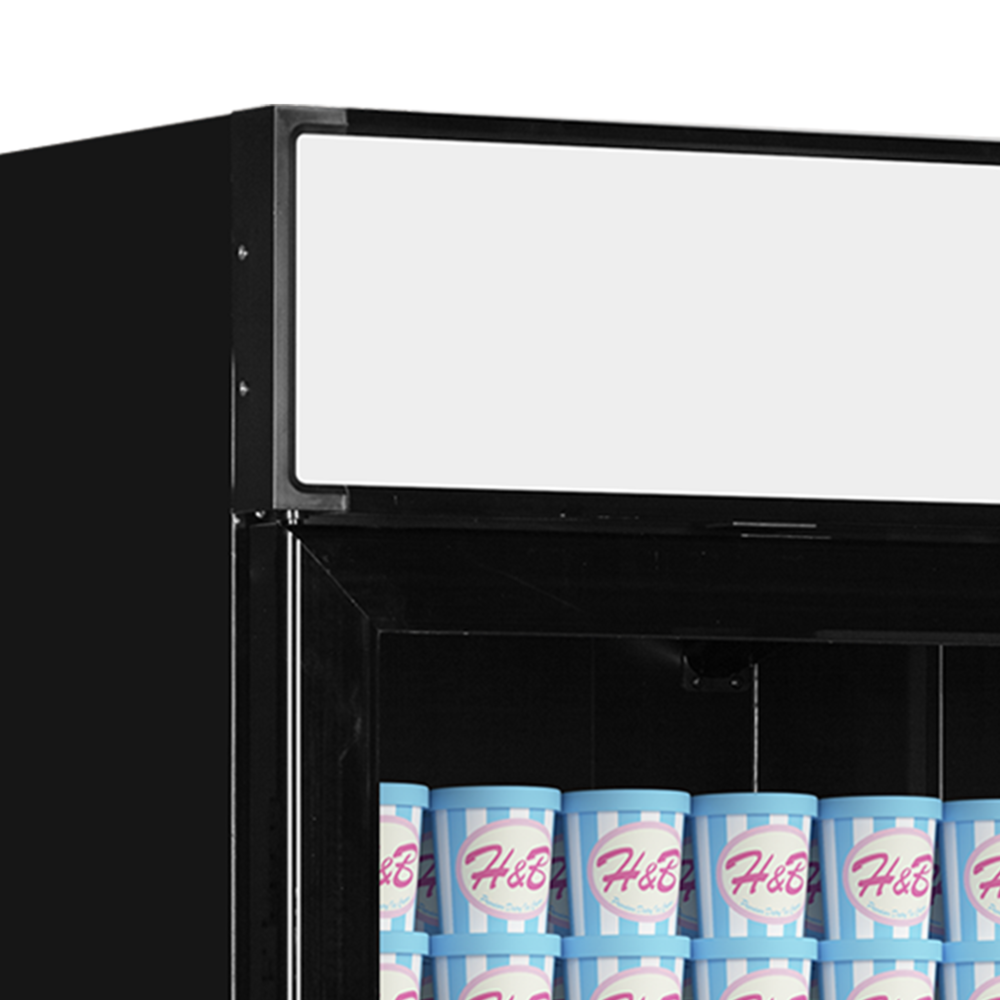 TEFCOLD LGF7500 Black Glass Door Display Freezer - Image 3