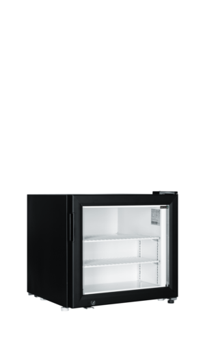 TEFCOLD UF50G Black Glass Door Display Freezer