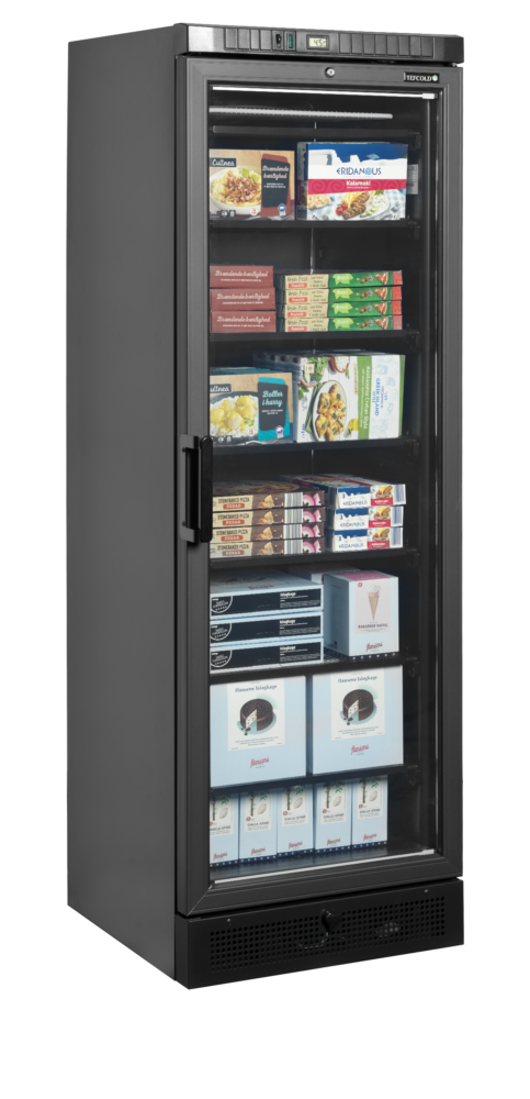 TEFCOLD UFSC371G Black Glass Door Display Freezer - Image 2